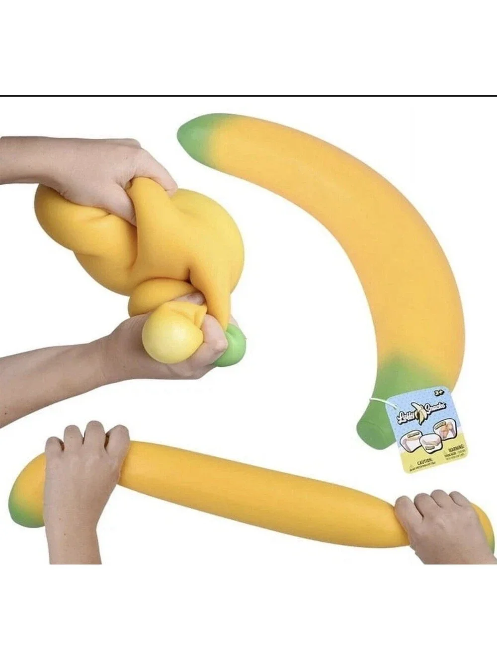 RMS Smush Mart Viral Squishy Banana Tik Tok Sensory Squeezy Toy